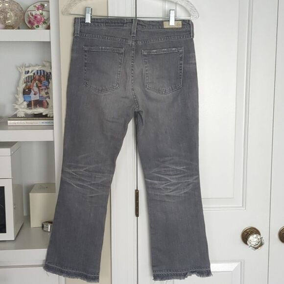AG Jodi High-Rise crop kick flare Jeans in Gray - Picture 8 of 12